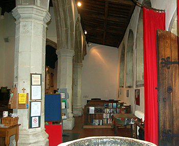 The south aisle looking east June 2012